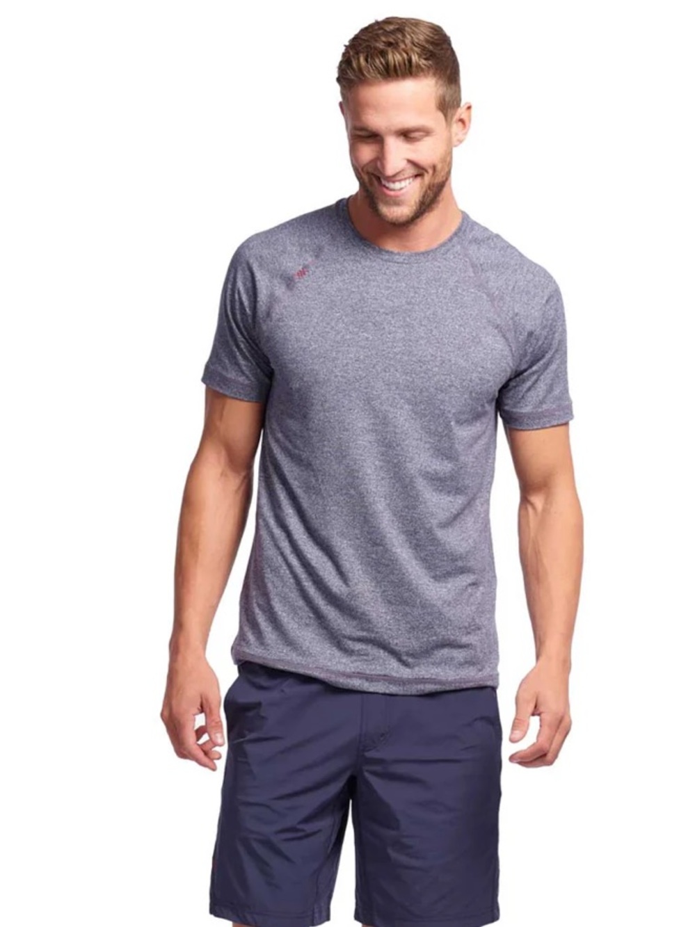 Rhône Midnight Heather Reign Short Sleeve